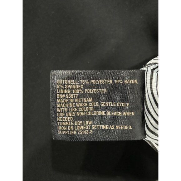 Worthington Womens Black Blazer Jacket One Button Closure Sz XL Petite - Picture 7 of 8